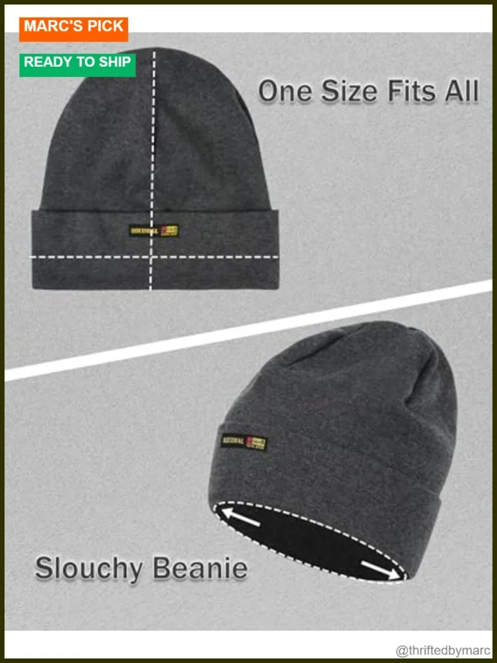 Double Layered 7oz Cotton FR Beanie - Flame Resistant Arc Rated Welding Hat
